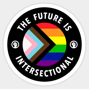 The Future Is Intersectional - LGBTQIA Sticker